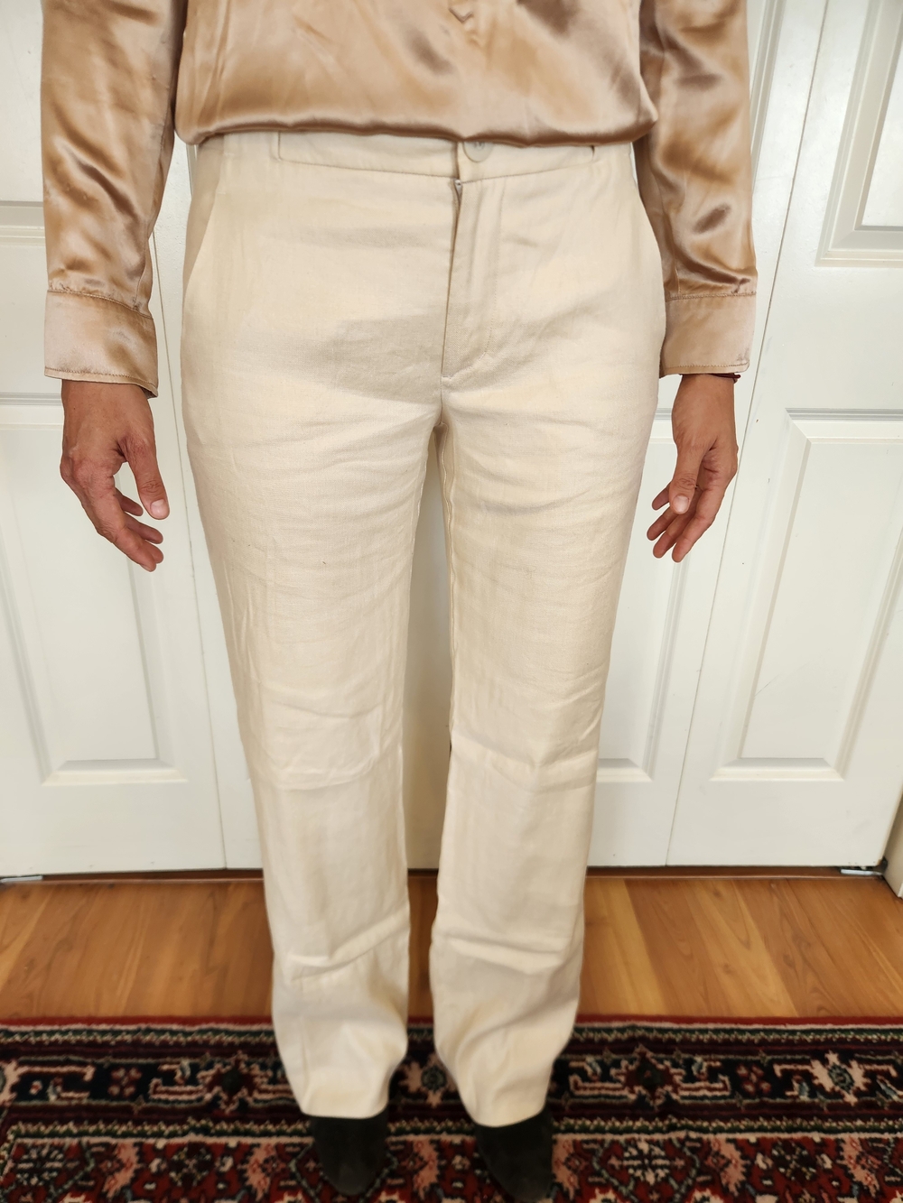 Cabi Linen-blend Pants 34 Inseam
